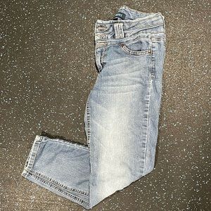 Blue spice skinny jeans